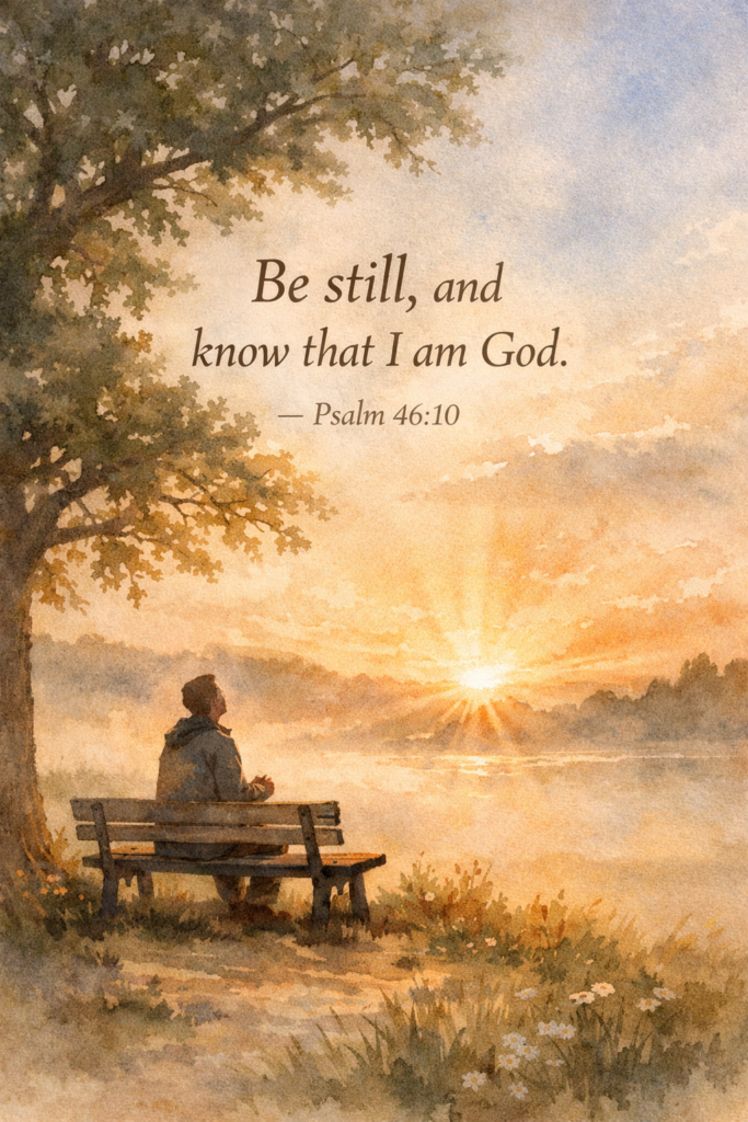 Be still, and know that I am God