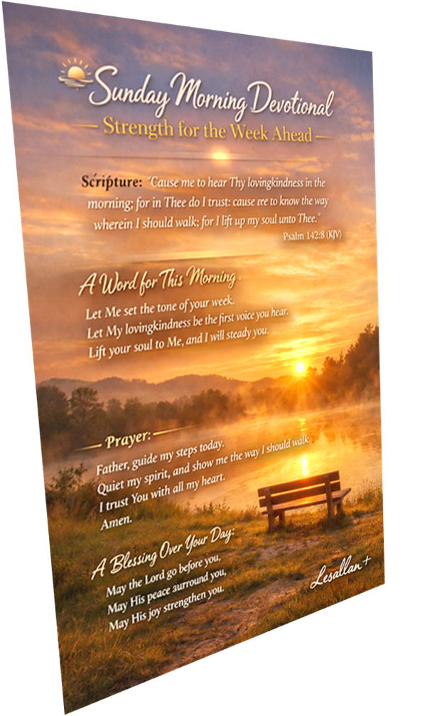 Sunday Morning Devotional — “Strength for the Week Ahead” – A Journey ...